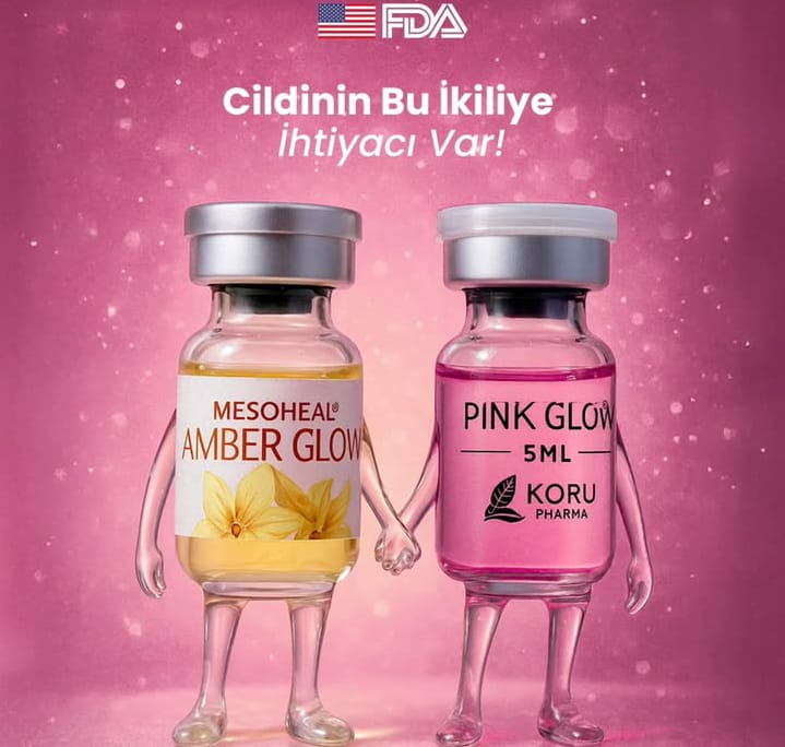 Mesoheal Amber Glow & Pink Glow İkili Cilt Bakım Kit