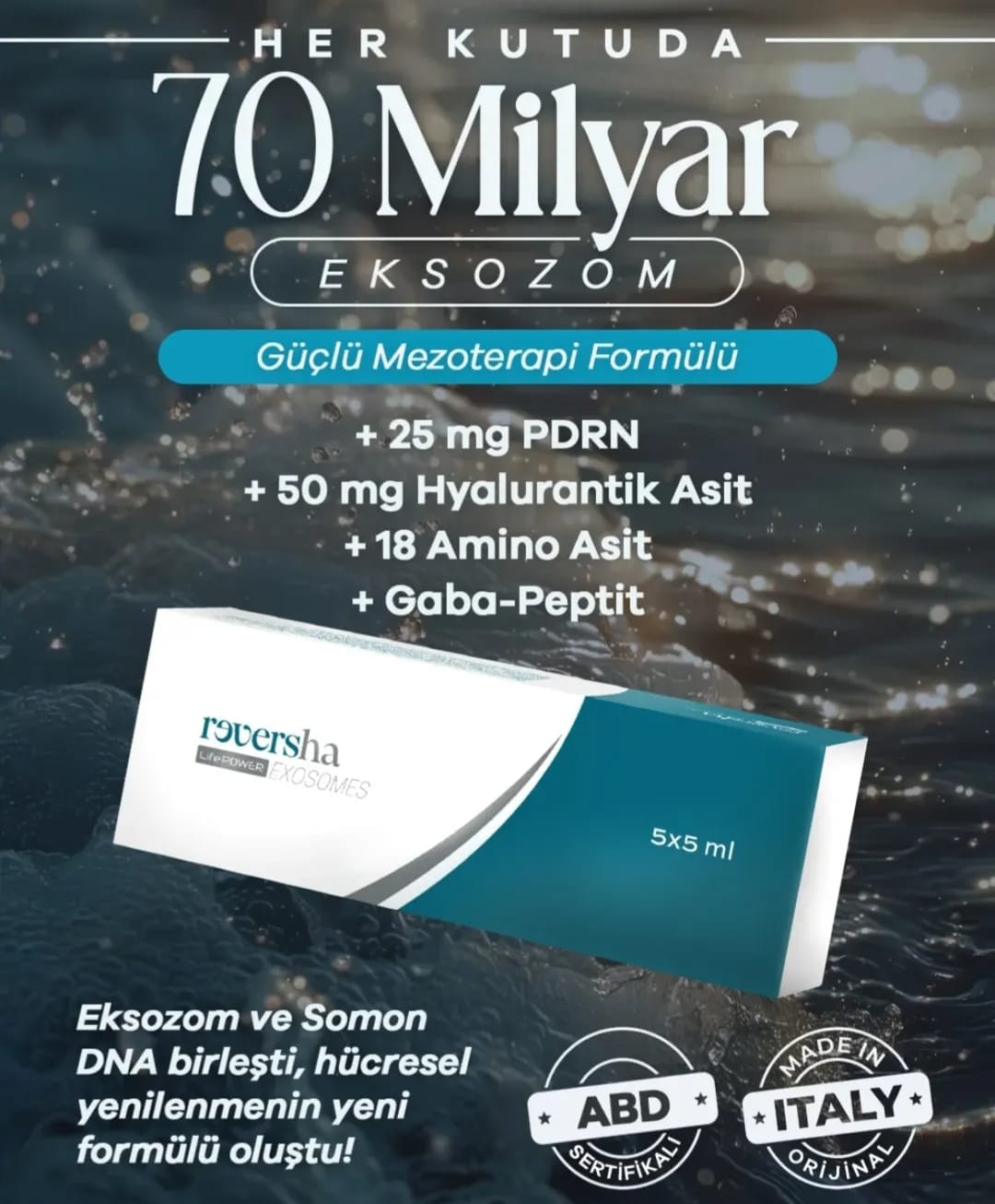 Roversha Exosomes Somon DNA Mezoterapi Kit
